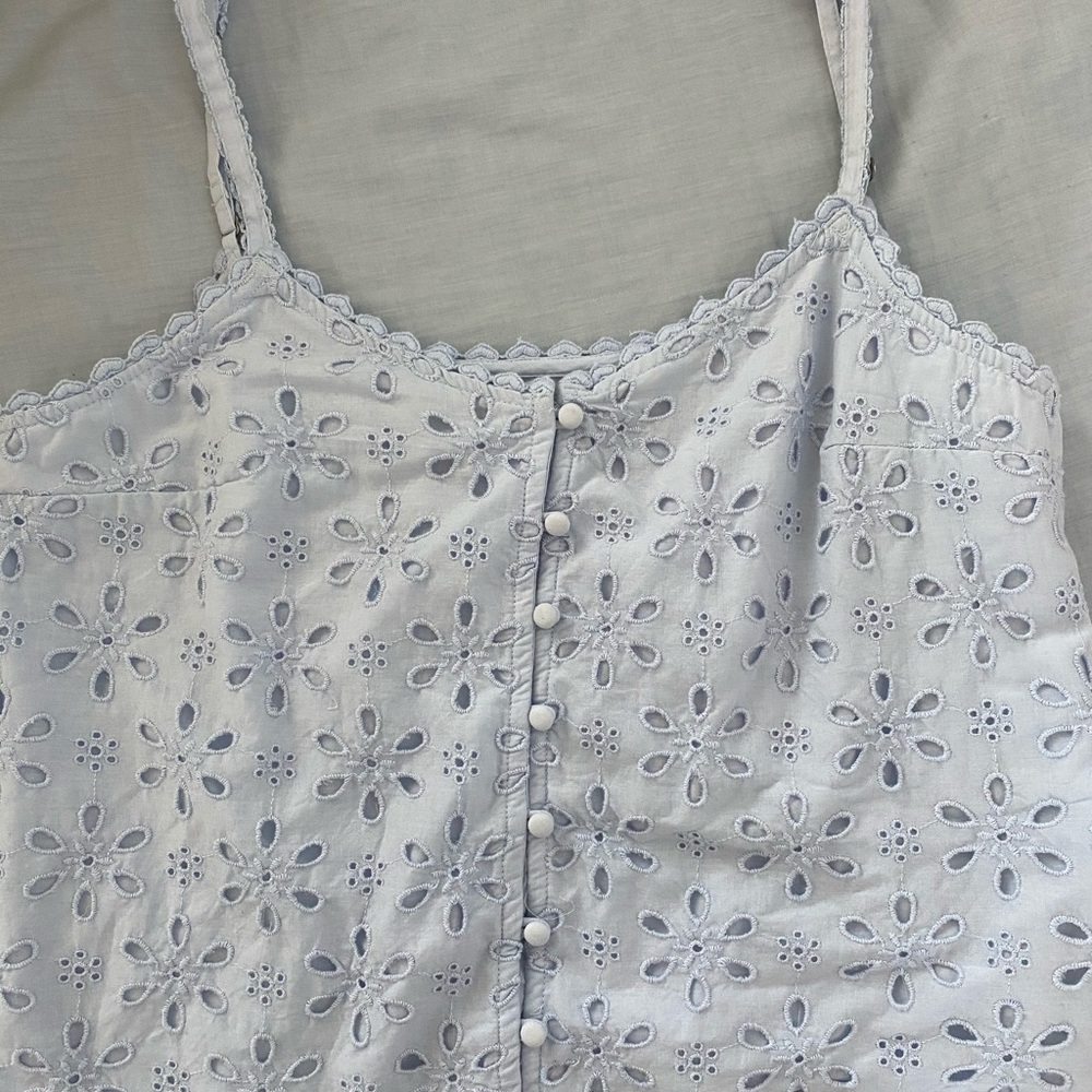 Abercrombie & Fitch Button Down Cropped Cami